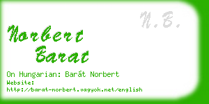 norbert barat business card